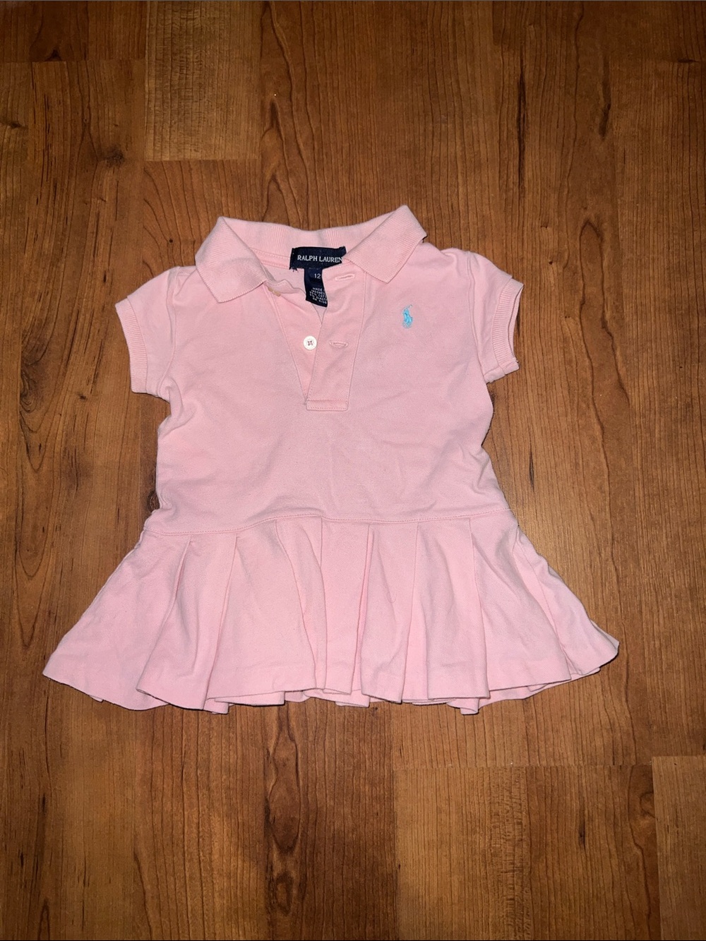 Ralph Lauren Light Pink Girls Polo Dress Top